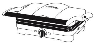 CUISINART GR3E - Fermé : fonction grill/panini - 1