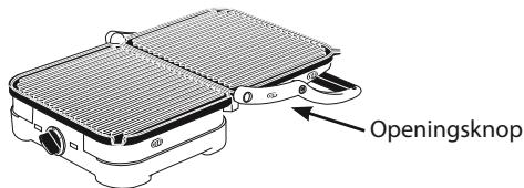 CUISINART GR3E - Open onder hoek van 180^ : barbecuefundie - 1