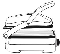 CUISINART GR3E - Fermé : fonction grill/panini - 2