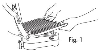 CUISINART GR4E - INSERTING THE COOKING PLATES - 3