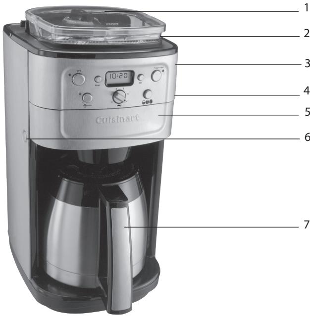 CUISINART DGB900BCE - TECHNISCHE MERKMALE - 1