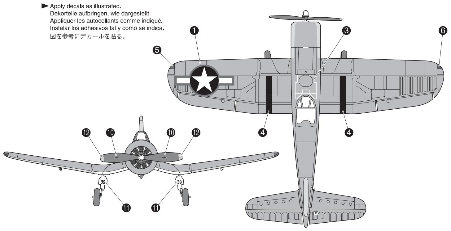 KYOSHO F4U CORSAIR M24 - Assemblage de l'avion - 2