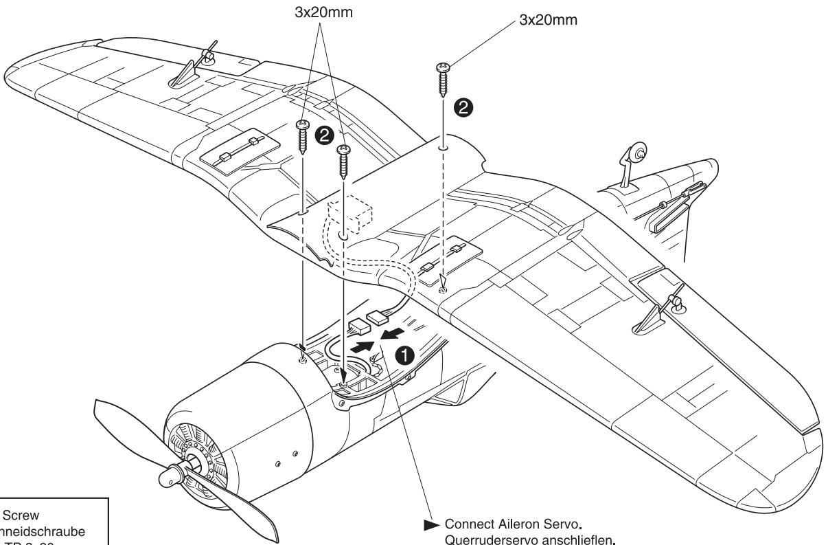 KYOSHO F4U CORSAIR M24 - Assemblage de l'avion - 5