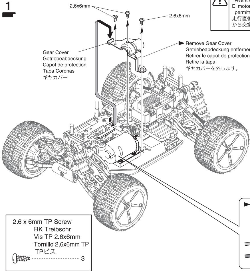 KYOSHO HALF 8 MINI INFERNO ST - Interrupteur d'inversion des servos - 7