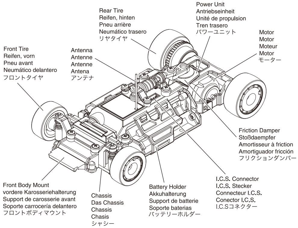 KYOSHO MR-02 LM - Power switch / schalter / interrupteur on/off / interruption - 1