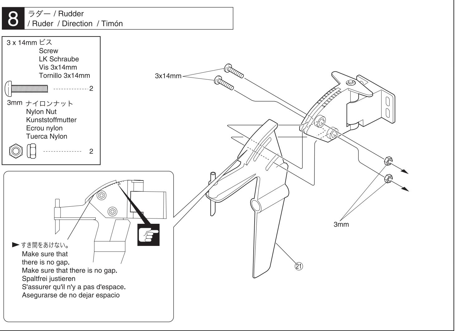 KYOSHO SUNSTORM 1000 - Avant l'assemblage, veuillez lire les points suivants attentivement: - 10