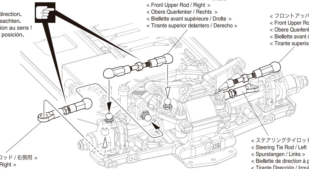 KYOSHO TF-5 READYSET - Suspension avant - 1