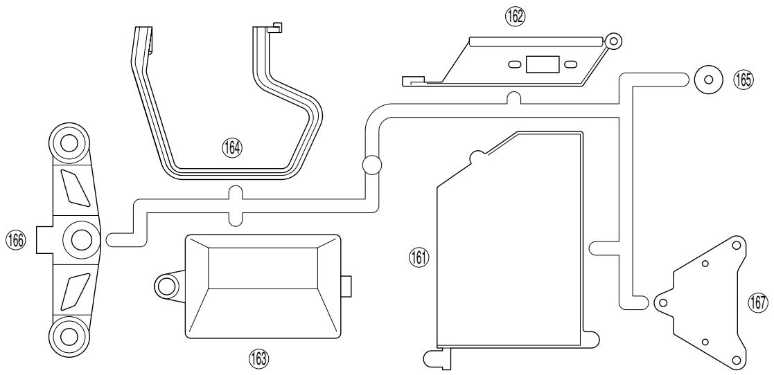 KYOSHO V-ONE SII - ランナー付プラパーツ配置図 / ARRANGEMENT OF PLASTIC PARTS ON RUNNERS Die Kunststoffteile an den Spritzlingen / Nomenclature des grappes de pièces plastique - 2
