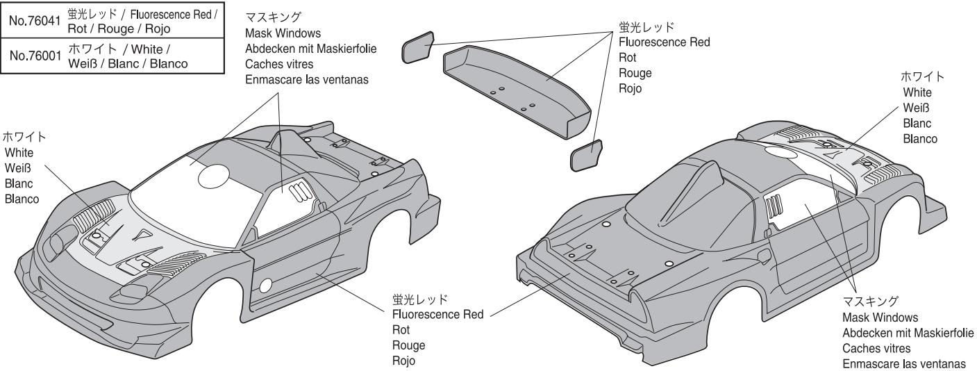 KYOSHO V-ONE SIII EVA ARTA NSX - Avant l'assemblage, veuillez lire les points suivants attentivement: - 82