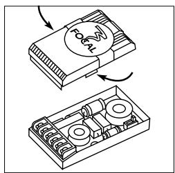 FOCAL ACCESS 130 A - Fixation du filtre - 1