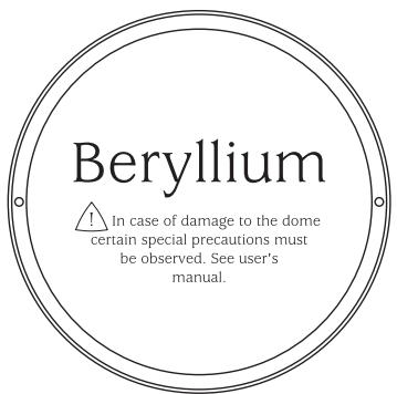 FOCAL UTOPIA BERYLLIUM LINE - Manuel d'utilisation ligne utopia be - 1