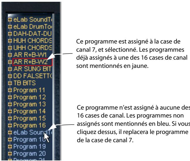 STEINBERG HALION - En envoyant un message de program change via le même canal MIDI. - 2