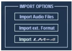 STEINBERG HALION - Options d'importation - 1