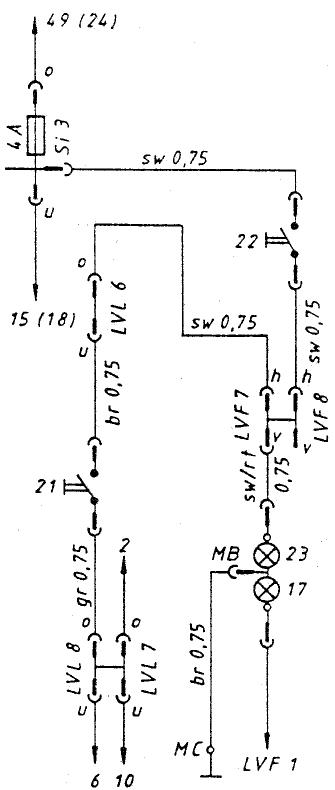 MZ ETZ 125 - Contacteur de stop - 3