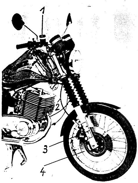MZ ETZ 125 - Frein à disque pour la roue avant - 1