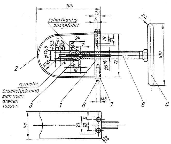 MZ ETZ 125 - Dispositif à chasser dehors l'axe de piston 22-50.010 - 1