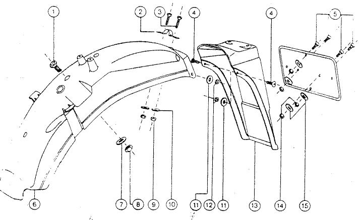 MZ ETZ 125 - Propulsion arrière des motocyclettes de 250/ 300cm^3 - 2