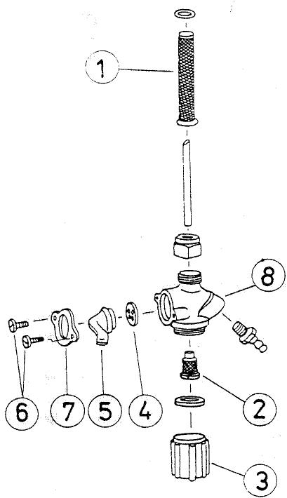 MZ ETZ 125 - Robinet de carburant - 1