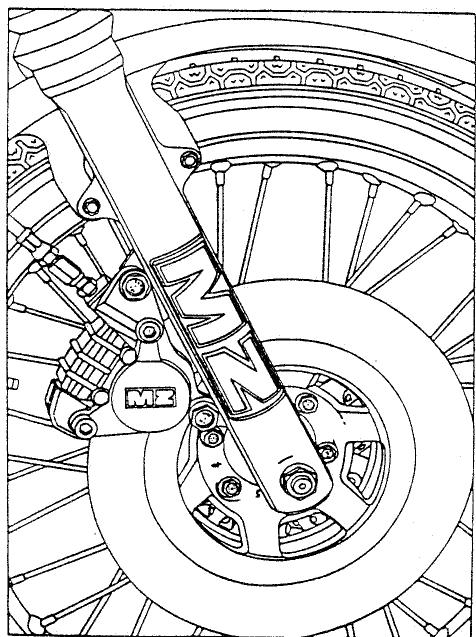 MZ ETZ 125 - Amortisseur - 1