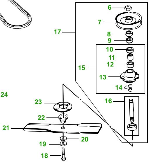 JOHN DEERE 4200 - Plateau de coupe central - 7