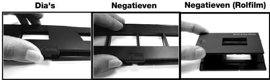 ION FILM 2 SD PRO - PLAATSEN VAN DIA'S EN NEGATIEVEN IN DE HODERS - 1