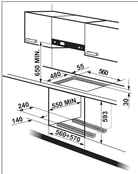 PROGRESS PAG7530E-F - Côtés d'encastrement - 3