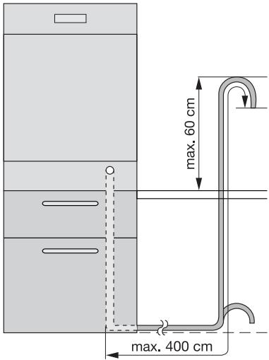 PROGRESS PI1310X - Raccordement du tuyau de vidange - 1