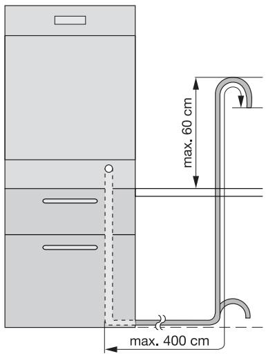 PROGRESS PI1530X - Raccordement du tuyau de vidange - 1