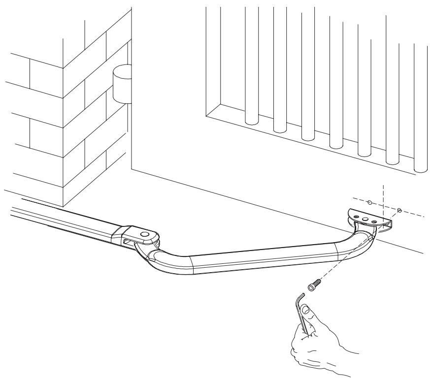 ADYX BAS 924 - Fixation de la PATTE d'attache antérieure sur le vantail - 1