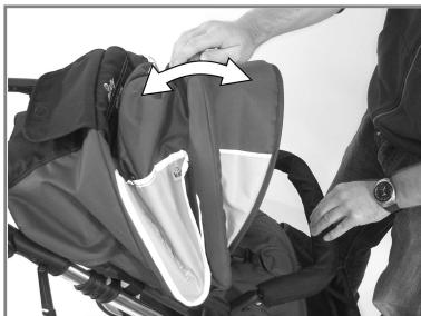 KIDDY SPORT N MOVE - Einstellung des Sonnendachs - 1