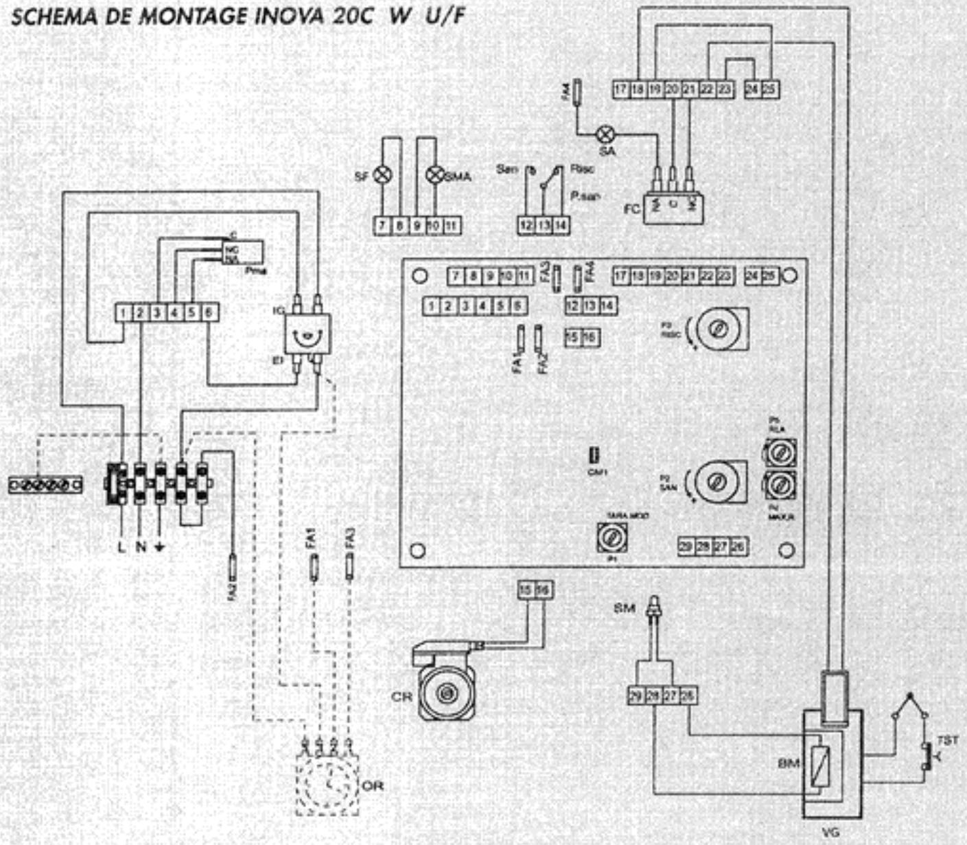 LAMBORGHINI INOVA 20C W - CONNEXIONS ELECTRIQUES - SCHEMAS - 5