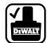 DEWALT DC728KA - Labels op de oplader en op de accu - 7