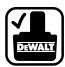 DEWALT DC728KA - Etiketterna på laddaren och batteriepaketet - 7