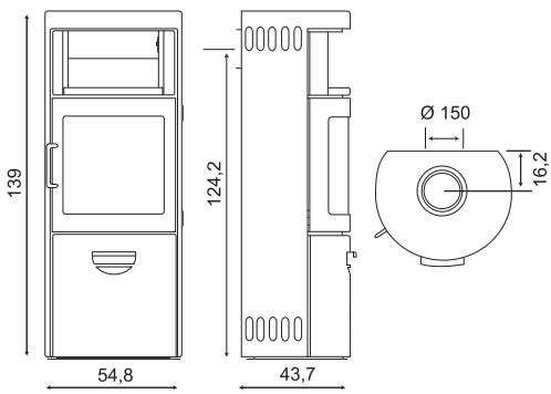 SEGUIN HWAM VIVALDI - Habillage céramique - 3