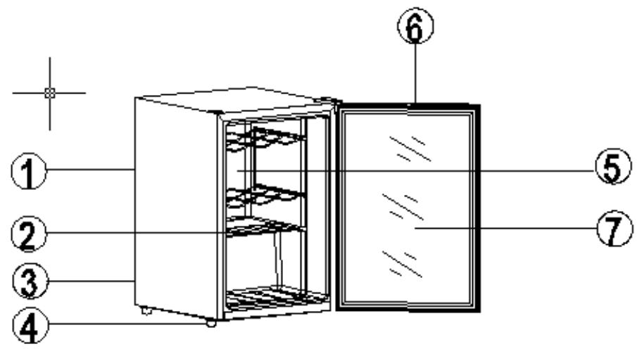 LA SOMMELIERE LS20B - Description de l'appareil : - 1