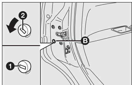 LANCIA MUSA - DISPOSITIF D'URGENCE VERROUILLAGE PORTES DE L'EXTÉRIEUR fig. 18 - 1