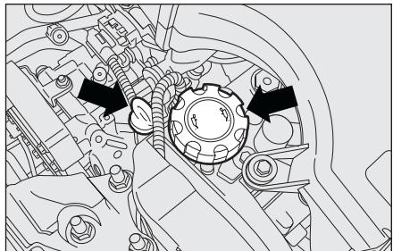 LANCIA MUSA - Contrôle du niveau d'huile moteur - 1
