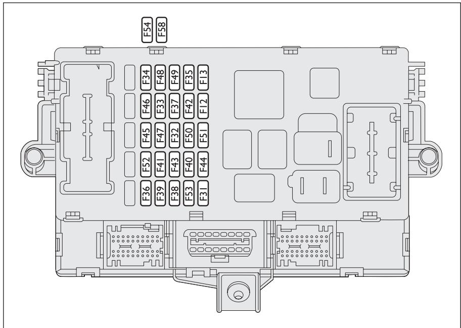 LANCIA MUSA - Centrale sur la planche de bord fig. 37 - 1