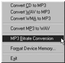 COWON IAUDIO G3 - Changement du débit MP3 - 1