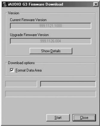 COWON IAUDIO G3 - Téléchargement et installation du firmware - 12