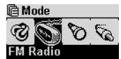 COWON IAUDIO G3 - Opérations de base pour changer de mode - 2