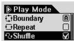 COWON IAUDIO G3 - Shuffle (aléatoire) (définition de la lecture aléatoire) - 1