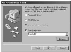 COWON U5 - Configuration du pilote windows 98 - 4