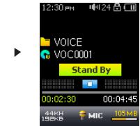 COWON U5 - Enregistrement à l'aide du microphone intégré - 1