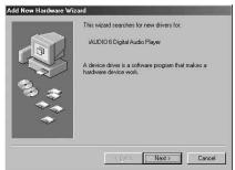 COWON U5 - Configuration du pilote windows 98 - 2