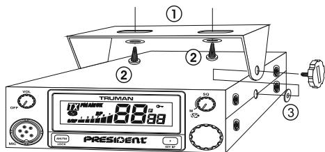 PRESIDENT TRUMAN - 1) WHERE AND HOW TO MOUNT YOUR MOBILE CB RADIO - 1