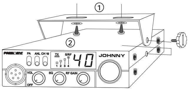 PRESIDENT JOHNNY - 1) CHOIX DE L'EMPLACEMENT, MONTAGE DU POSTE MOBILE : - 1