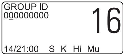 PRESIDENT MC 6800 DSC - Eingabe der Group ID - 1