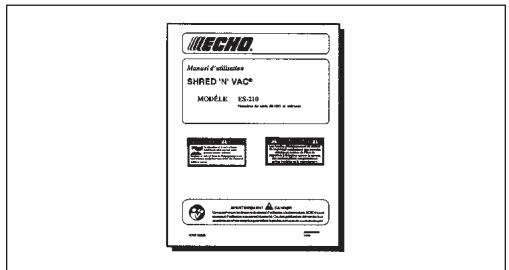 ECHO ES210 - Le MANUEL d'utilisation - 1