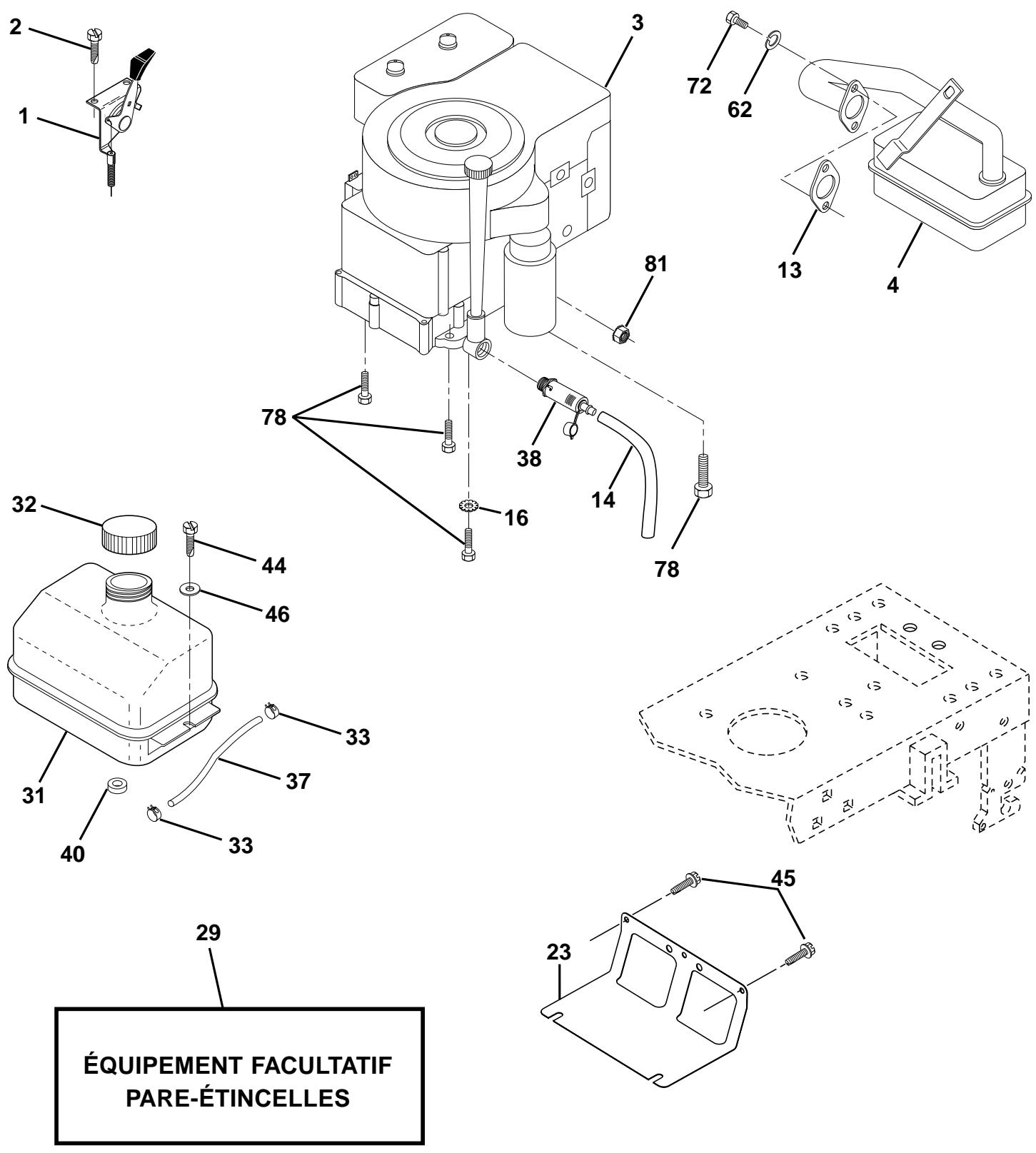 POULAN PC14542B - TRACTEUR - - NUMÉRO DE MODELE PC14542B - 1